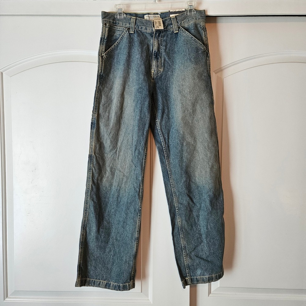 NEW American Eagle Outfitter Worker Jeans 29x30 Vintage Sandblast Wash Loose Leg